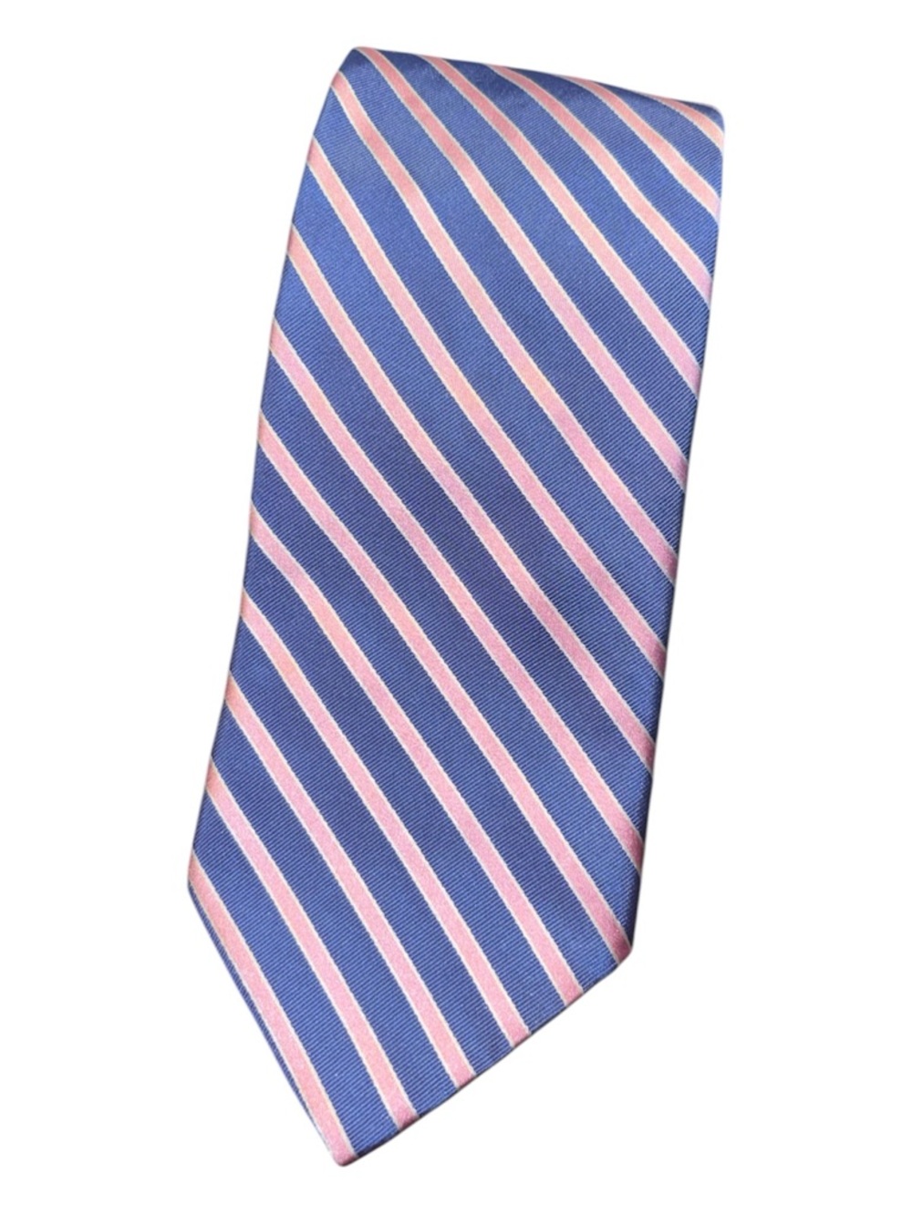 Brooks Brothers 346 Men's Tie Blue & Pink Striped 100% Silk